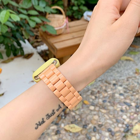 「V432」apple watch バンド 可愛い 樹脂 アップルウォッチバンド+ケース 2点セット おしゃれ
