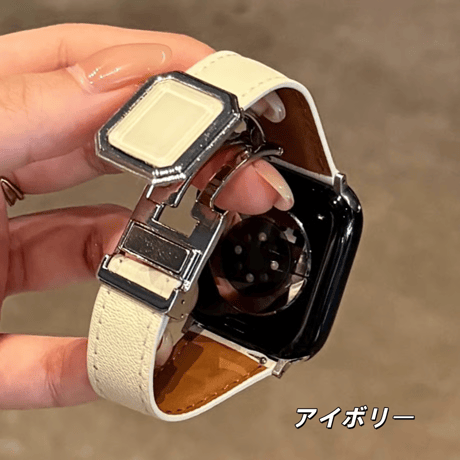 「V731」アップル ウォッチ バンド マグネット 42mm/46mm apple watch レザーバンド 女性