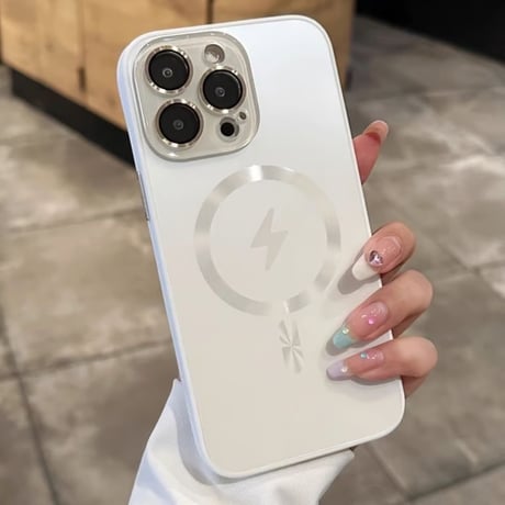 「V585」magsafe 充電 ケース iphone16pro おしゃれ iphone15/15 ケース カメラ保護フィルム付き