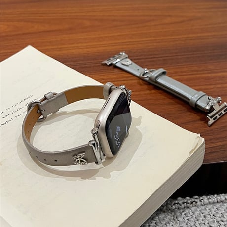 「V637」apple watch バンド 革 アップル ウォッチ バンド 女性 おしゃれ 細め