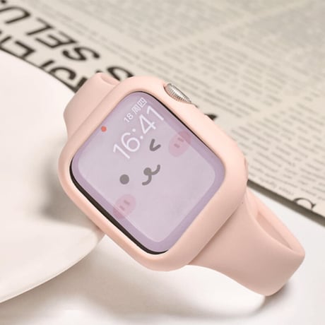 「V326」apple watch シリコン カバー 耐衝撃 スマート ウォッチ カバー おしゃれ 装着簡単