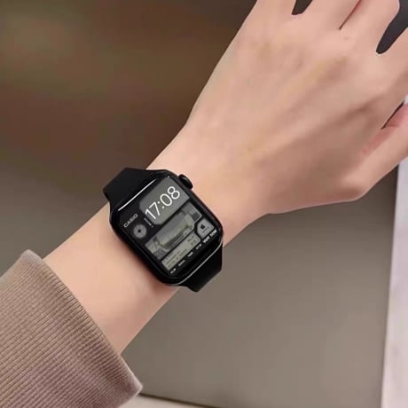 「V733」アップルウォッチバンド シリコン 細め apple watch バンド マグネット おしゃれ