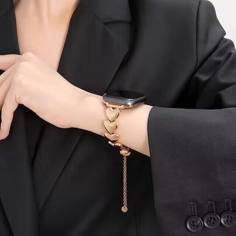 「V533」アップル ウォッチ バンド かわいい ハート apple watch バンド レディース ブレスレット