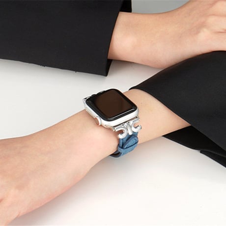「V479」アップル ウォッチ バンド デニム apple watch バンド おしゃれ