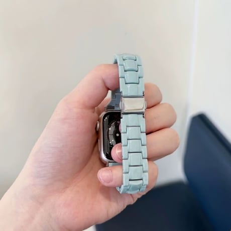 「V657」アップル ウォッチ バンド 樹脂 apple watch バンド 可愛い 軽い フレームカバー付き