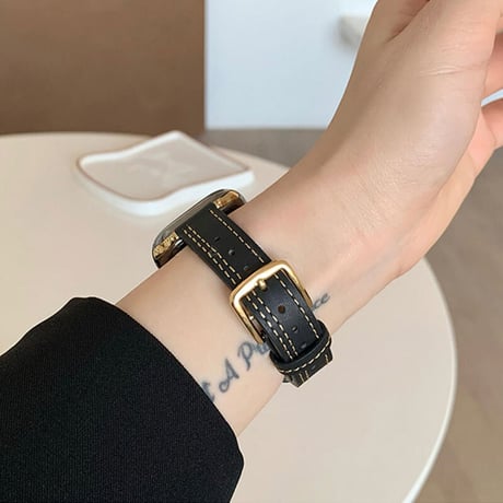 「V385」アップル ウォッチ 黒 バンド 女性 apple watch バンド おしゃれ