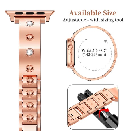 「V639」apple watchバングル アップルウォッチバンド おしゃれ 女性