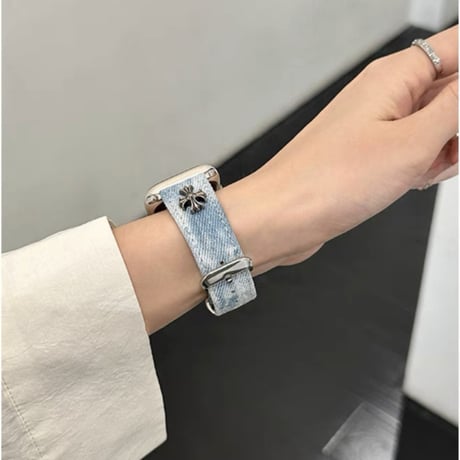 「V612」アップル ウォッチ バンド デニム apple watch バンド おしゃれ
