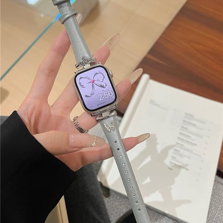 「V637」apple watch バンド 革 アップル ウォッチ バンド 女性 おしゃれ 細め