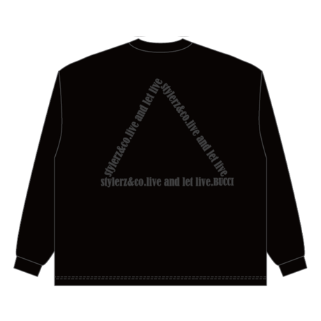 【 live and let live 】ビッグシルエットロングスリーブTシャツ