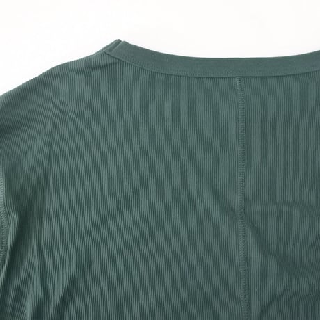 コットンリブ ワイド 長袖 プルオーバー ロンT (GREEN)