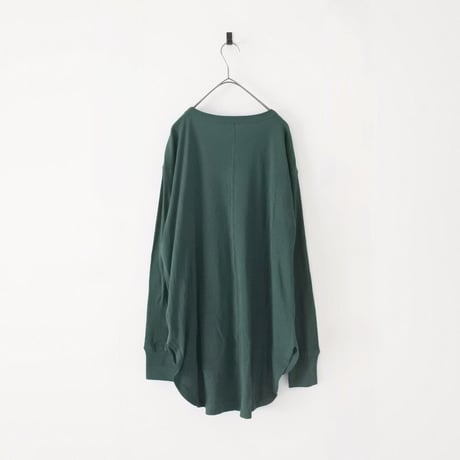 コットンリブ ワイド 長袖 プルオーバー ロンT (GREEN)