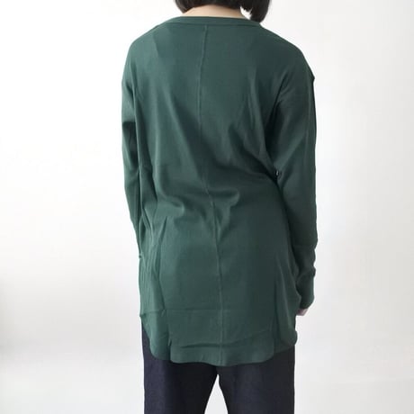 コットンリブ ワイド 長袖 プルオーバー ロンT (GREEN)