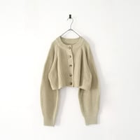 片畔編み 2WA Yショート プルオーバー ニット（BEIGE）