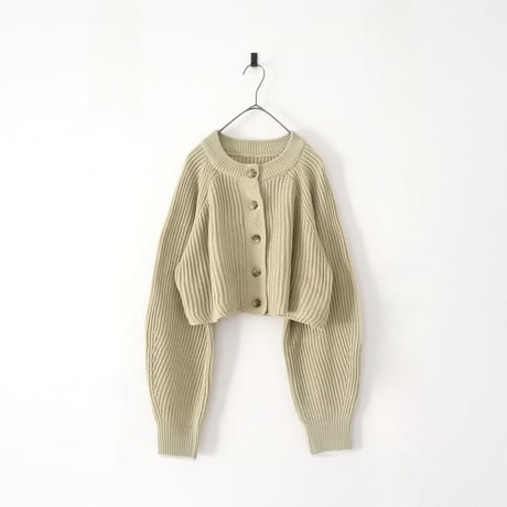 片畔編み 2WA Yショート プルオーバー ニット（BEIGE）