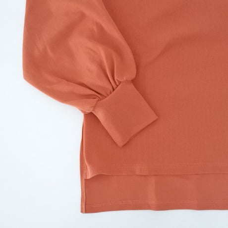 リブボリューム 袖 プルオーバー （ORANGE）
