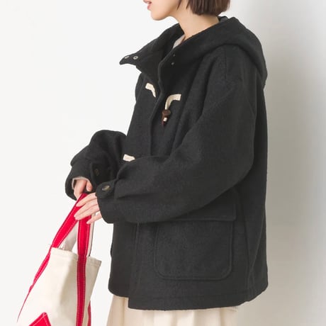 リング フェイク ウール ショート ダッフル コート