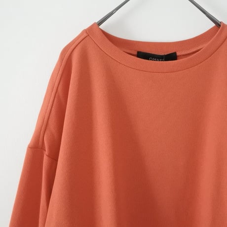 リブボリューム 袖 プルオーバー （ORANGE）