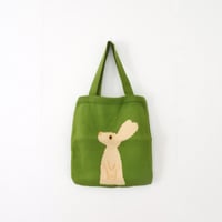 KNIT TOTE BAG / うさぎ