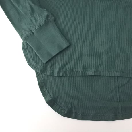 コットンリブ ワイド 長袖 プルオーバー ロンT (GREEN)