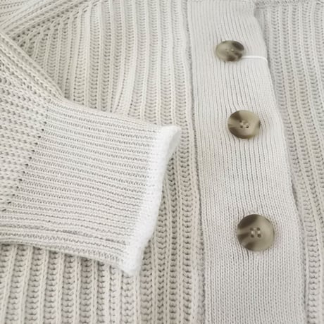片畔編み 2WA Yショート プルオーバー ニット（IVORY）
