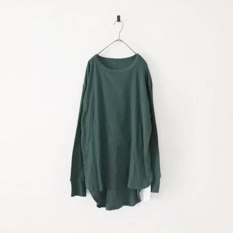 コットンリブ ワイド 長袖 プルオーバー ロンT (GREEN)