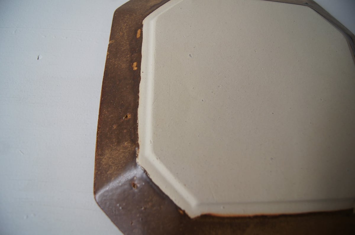 安齋新・厚子/飴釉四方皿 SS | HAKUTO