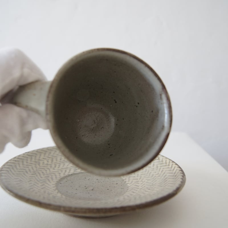 島岡桂/縄文象嵌デミタスカップ＆ソーサー | HAKUTO