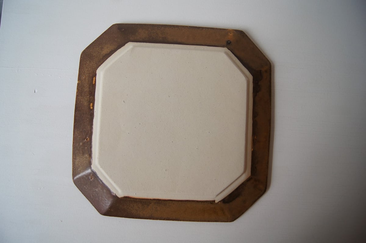 安齋新・厚子 飴釉　皿　3枚 安齋新・厚子 飴釉皿3枚