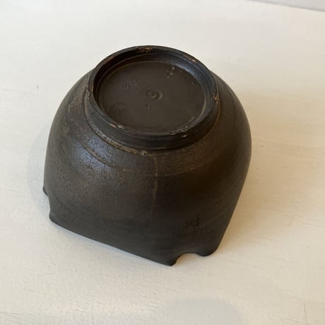 大村剛/黒四方鉢 （高台有）