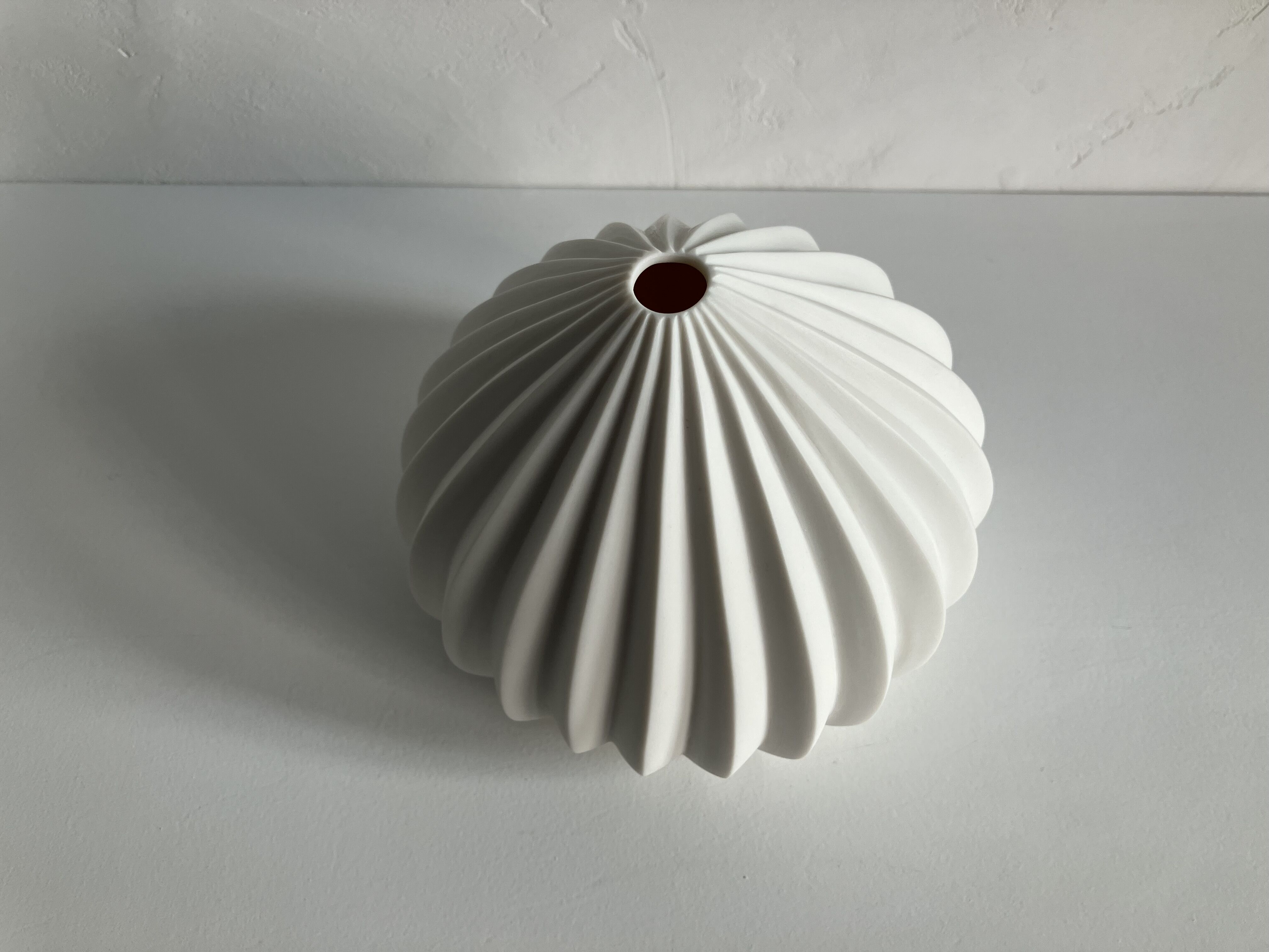 白磁花器　花瓶　一輪挿し　陶芸　若杉聖子作　美品 original