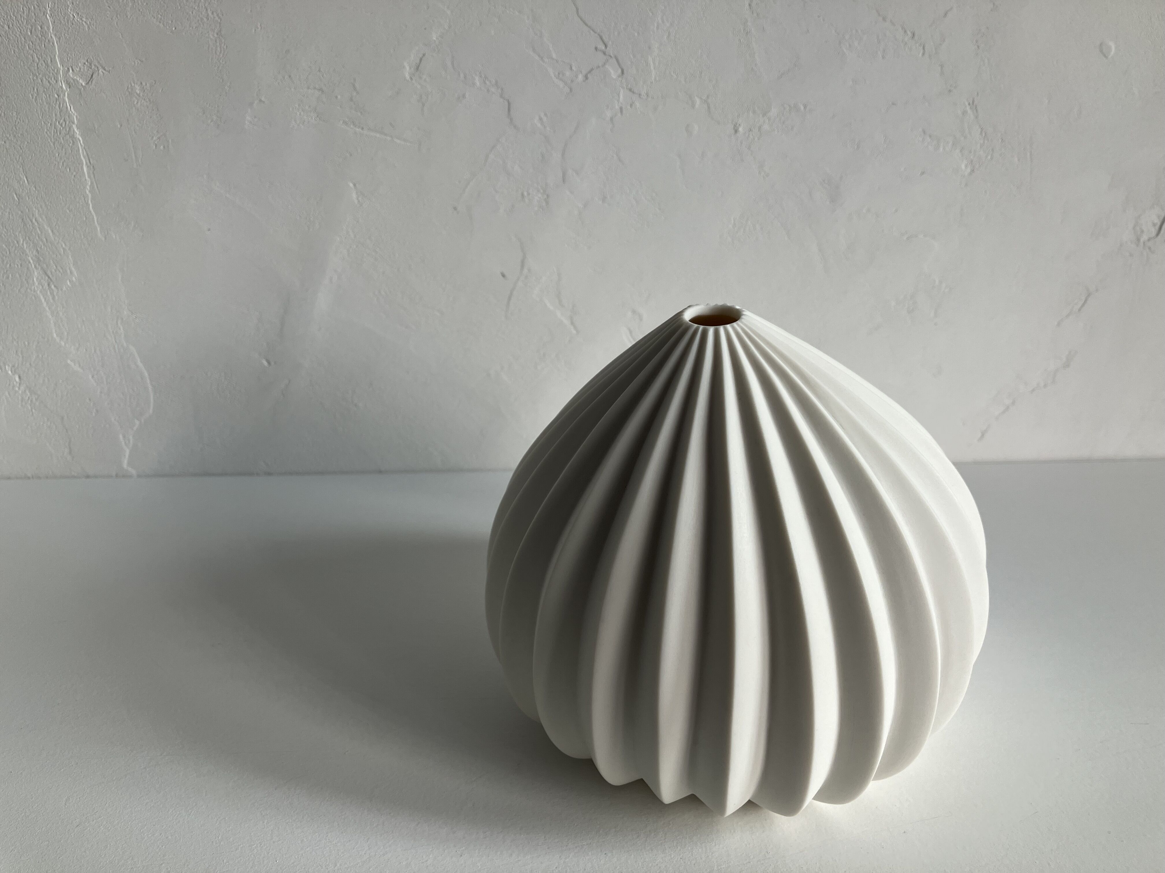 白磁花器　花瓶　一輪挿し　陶芸　若杉聖子作　美品 original
