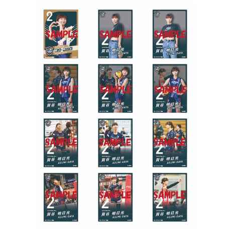 カノアラウレアーズ福岡　3選手引退記念トレーディングカード