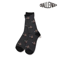 チャレンジャー CHALLENGER　CAMS SOCKS BLACK
