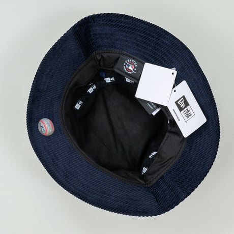 NEW ERA・ニューエラ　 バケット01 MLB Corduroy コーデュロイ ニューヨーク・ヤンキース（ネイビー）（M/Lサイズ）