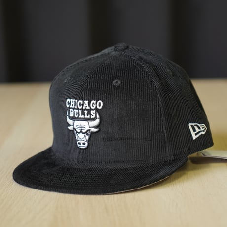 NEW ERA・ニューエラ 9FIFTY NBA Black and White コーデュロイ シカゴ・ブルズ ブラック