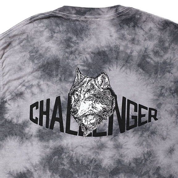 トップス CHALLENGER TIE DYE WOLF L/S TEE チャレンジャー CHALLENGER TIE DYE WOLF LOGO L/S TEE |