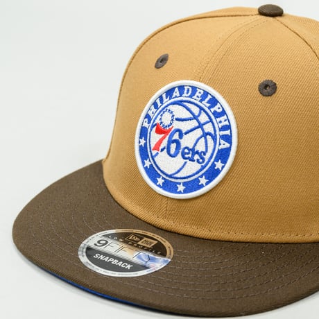 NEW ERA・ニューエラ　  LP 9FIFTY NBA Color Custom フィラデルフィア・76ers ウィート ウォルナットバイザー