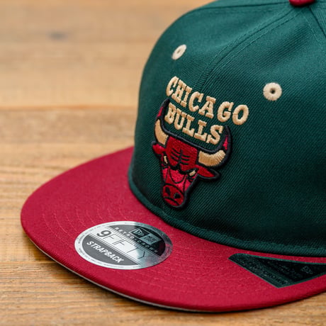 NEW ERA・ニューエラ　 RC 9FIFTY Retro Series シカゴ・ブルズ ダークグリーン カーディナルバイザー