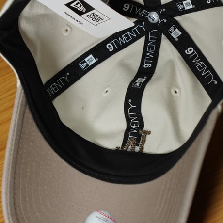 NEW ERA・ニューエラ 9TWENTY MLB Chain Stitch チェーンステッチ ロサンゼルス・ドジャース アイボリー/アッシュブラウン 14668019