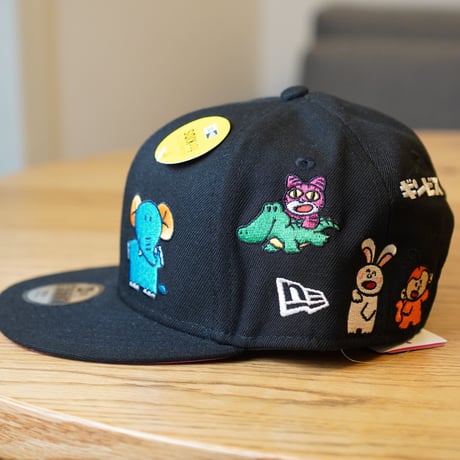NEWERA・ニューエラ　Youth 9FIFTY たべっ子どうぶつ オールオーバー ブラック  14346886