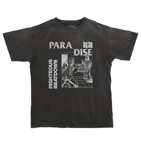 Paradise NYC/パラダイスニューヨーク/RIGHTEOUS BEATDOWN SS Tシャツ ブラック