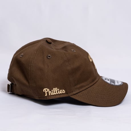 NEW ERA・ニューエラ　 9TWENTY MLB Side Logo フィラデルフィア・フィリーズ ミニロゴ（ウォルナット）