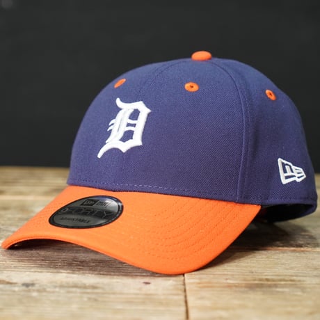 NEW ERA・ニューエラ　9FORTY 2-Tone Woven Label デトロイト・タイガース ライトネイビー オレンジエイドバイザー  14667832