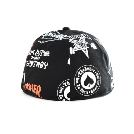 NEW ERA・ニューエラ　59FIFTY NEW ERA THRASHER LOGO ALLOVER SP
