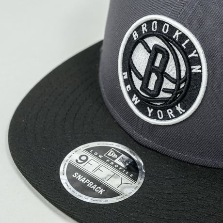 NEW ERA・ニューエラ　  LP 9FIFTY NBA Color Custom ブルックリン・ネッツ グラファイト グレーバイザー