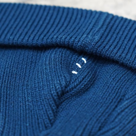HUNTISM ハンティズム Roll Beige / Navy ワッチ ニット帽