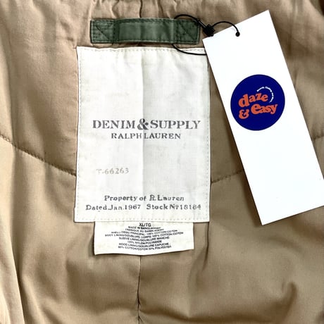 Vintageミリタリーコート 【Denim & Supply Ralph Lauren】 ファー着脱可能（USED）