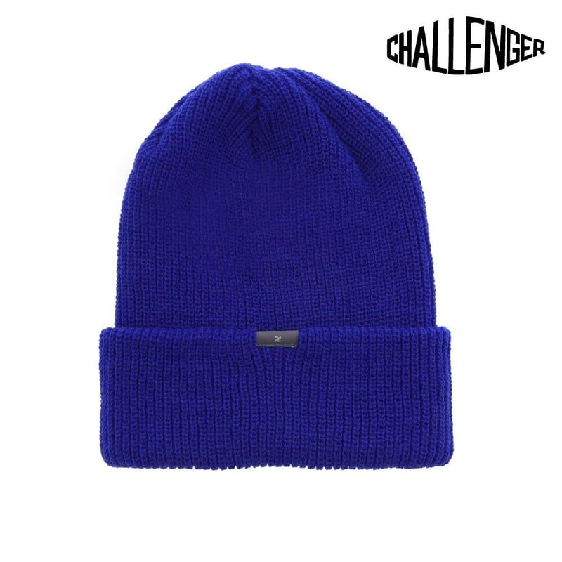 チャレンジャー CHALLENGER EMBROIDERED KNIT CAP BLUE |