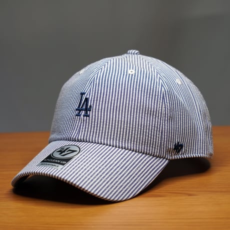 47BRAND フォーティーセブン キャップ 47 クリーンナップ ロサンゼルス・ドジャース SEERSUCKER シアサッカー ネイビー